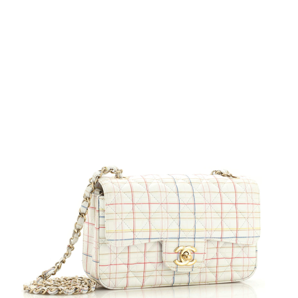 Classic Single Flap Bag Quilted Printed Calfskin Mini