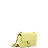 Casino Royale Charms Square Flap Bag Quilted Lambskin with Enamel Small