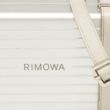 Christian Dior X Rimowa Silver Aluminum And Leather Personal Clutch Bag