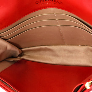 Golden Class Wallet on Chain Quilted Lambskin