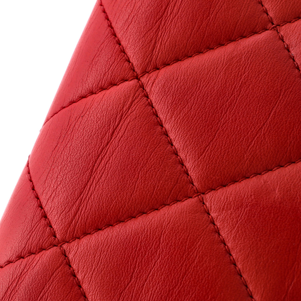 Golden Class Wallet on Chain Quilted Lambskin