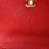 Chic Affinity Top Handle Bag Stitched Caviar Small