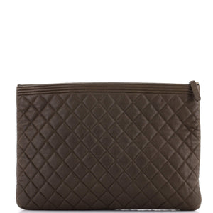 Boy O Case Clutch Quilted Caviar Large