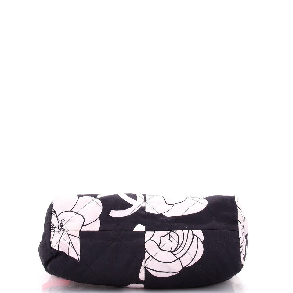 CC Lock Hobo Quilted Printed Canvas Small