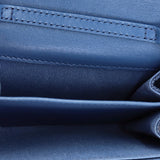 19 Flap Coin Purse With Chain Quilted Denim