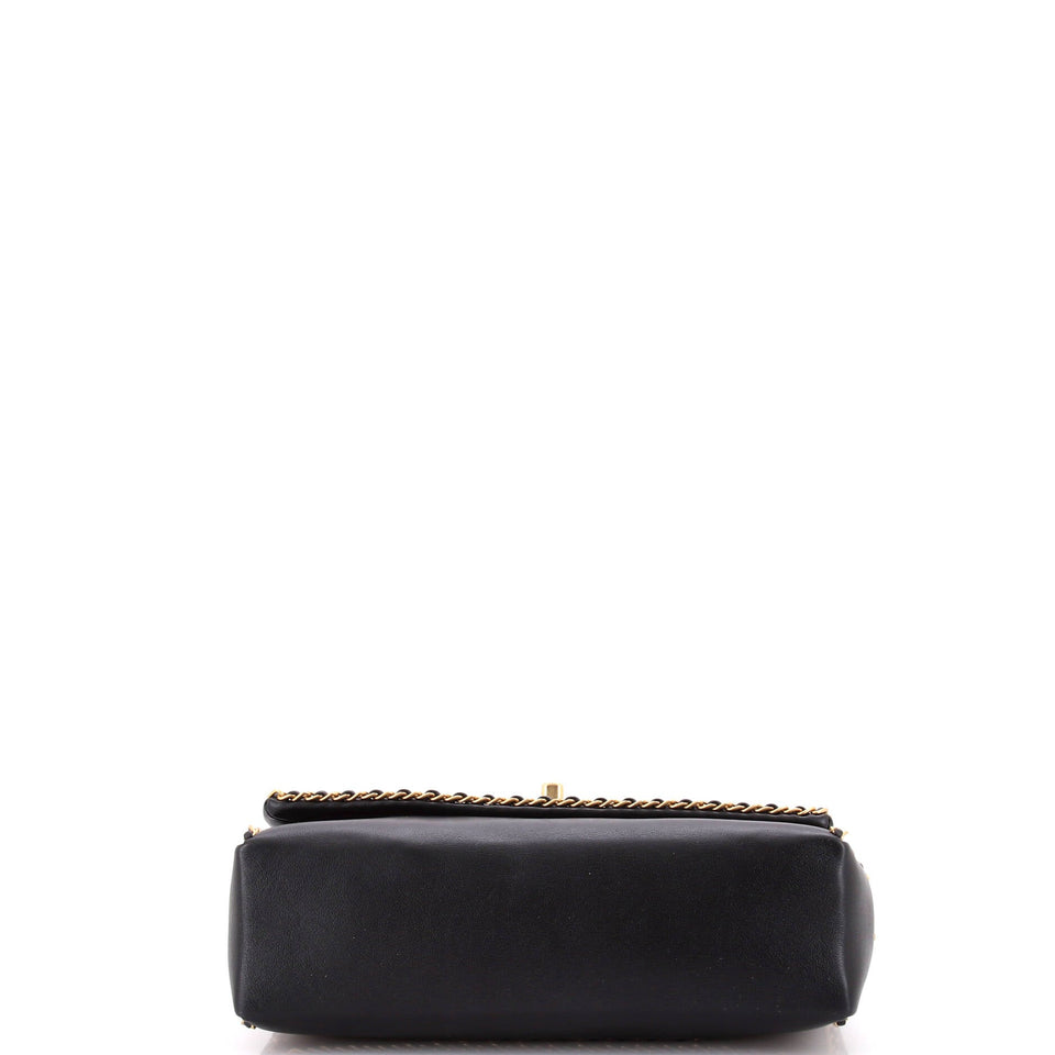 Chain All Over Flap Bag Stitched Calfskin Medium