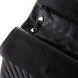 So Black Reissue 2.55 Flap Bag Chevron Aged Calfskin 225