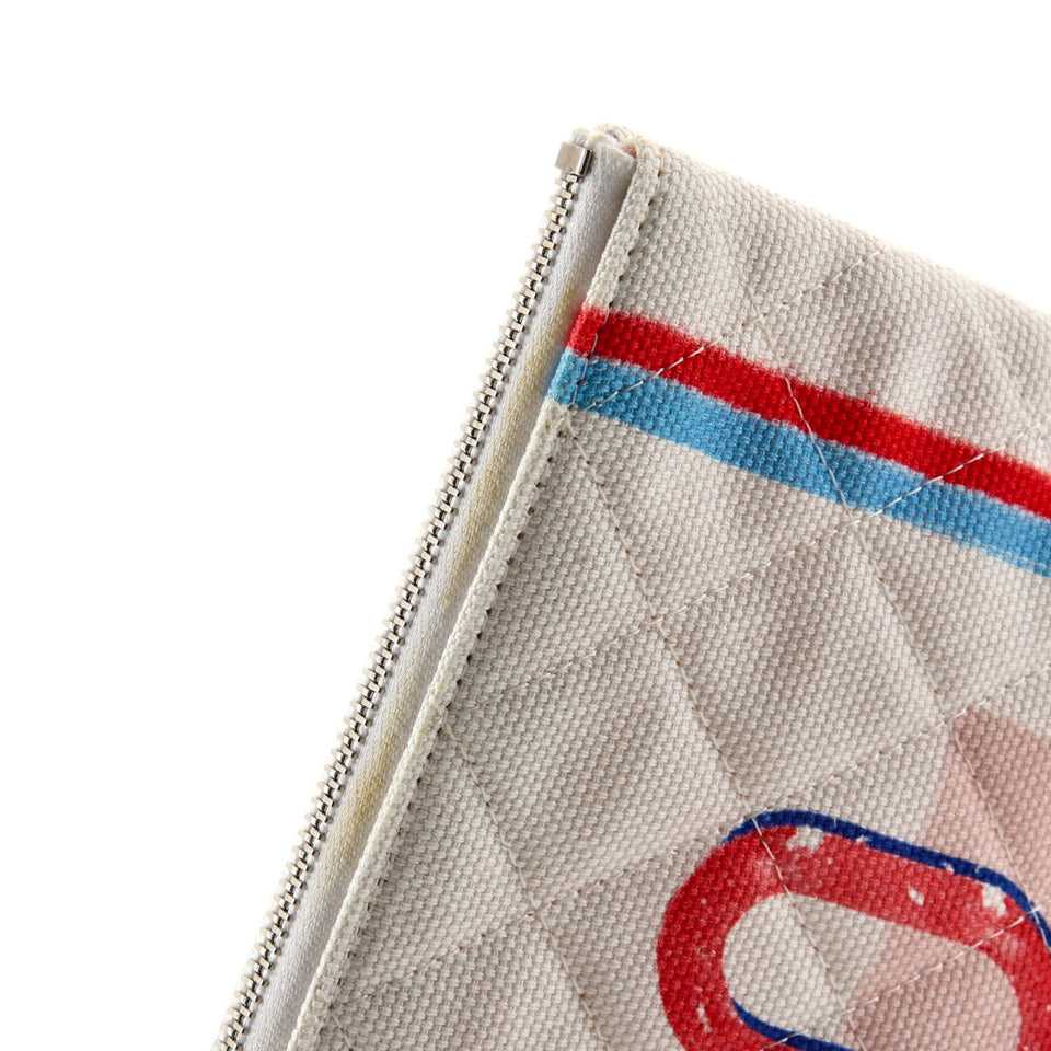 Coco Cuba Pouch Quilted Printed Canvas Small