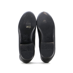 Women's CC Cap Toe Bow Ballerina Flats Leather and Patent