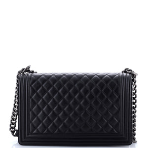 Boy Flap Bag Quilted Lambskin Old Medium