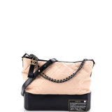Bicolor Gabrielle Hobo Quilted Aged Calfskin Large