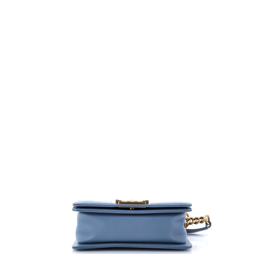 Mosaic Boy Flap Bag Embellished Lambskin Small