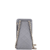 O Phone Holder Crossbody Bag Quilted Caviar