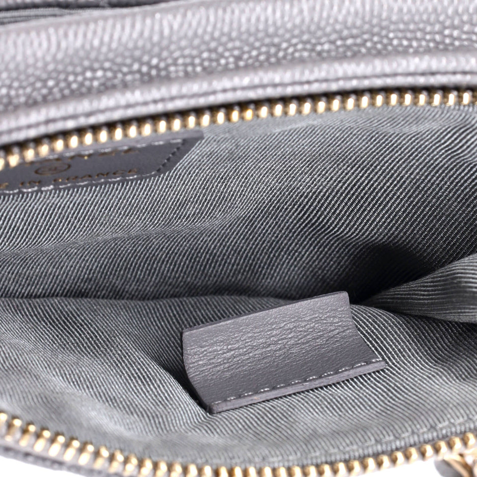 O Phone Holder Crossbody Bag Quilted Caviar