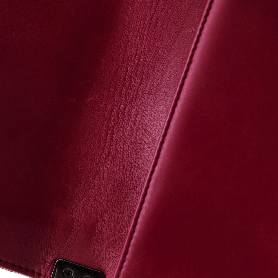 Boy Flap Bag Quilted Velvet Small