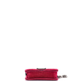 Boy Flap Bag Quilted Velvet Small