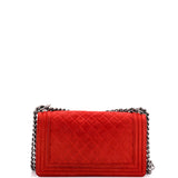 Boy Flap Bag Quilted Matte Caviar Old Medium