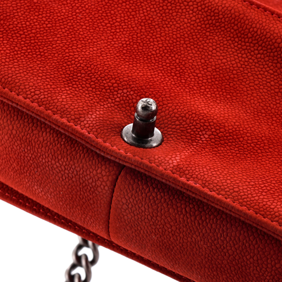 Boy Flap Bag Quilted Matte Caviar Old Medium