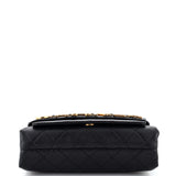 Logo Enchained Flap Bag Quilted Calfskin Medium