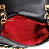Logo Enchained Flap Bag Quilted Calfskin Medium