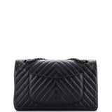 So Black Reissue 2.55 Flap Bag Chevron Aged Calfskin 226