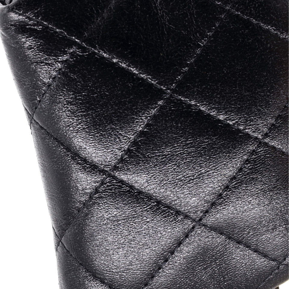 Multi Clutch with Chain Quilted Leather