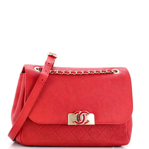 Data Center Back Pocket Flap Bag Caviar Medium
