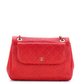 Data Center Back Pocket Flap Bag Caviar Medium