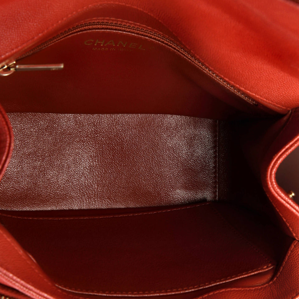 Business Affinity Flap Bag Quilted Caviar Small