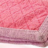 Two Tone Flap Bag Quilted Tweed Small