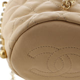 About Pearls Bucket Bag Quilted Calfskin Mini