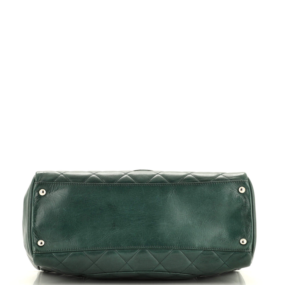 CC Delivery Tote Quilted Glazed Calfskin Small