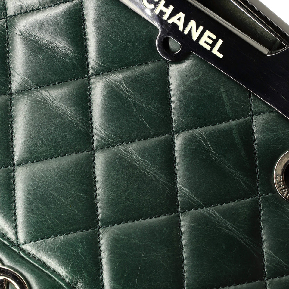 CC Delivery Tote Quilted Glazed Calfskin Small