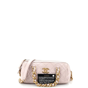 Fashion Therapy Bowling Bag Quilted Shiny Lambskin Small