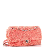 CC Chain Flap Bag Quilted Terry Cloth Medium