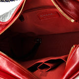 Bicolor Gabrielle Hobo Quilted Aged Calfskin Medium