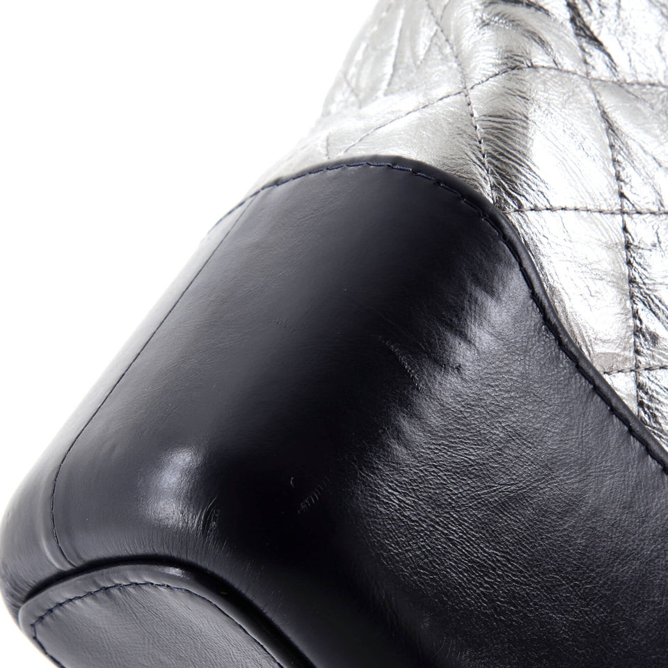 Bicolor Gabrielle Hobo Quilted Aged Calfskin Medium