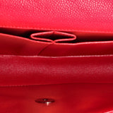 Classic Single Flap Bag Quilted Caviar East West