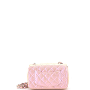 Classic Single Flap Bag Quilted Iridescent Lambskin Mini