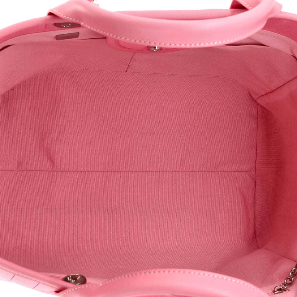 Deauville Tote Pinstripe Cotton Medium
