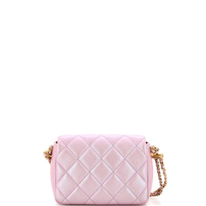 My Perfect Adjustable Chain Flap Bag Quilted Iridescent Caviar Mini