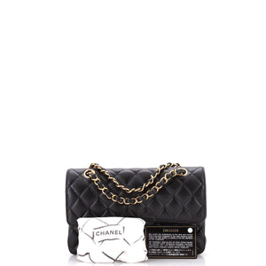Classic Double Flap Bag Quilted Caviar Small