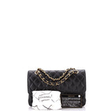 Classic Double Flap Bag Quilted Caviar Small