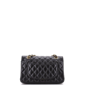 Classic Double Flap Bag Quilted Caviar Small