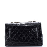 Vintage Classic Single Flap Bag Quilted Glitter Patent Jumbo