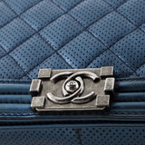 Boy Flap Bag Quilted Perforated Lambskin New Medium