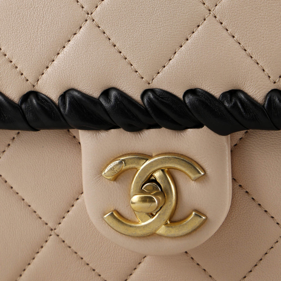 My Own Frame Flap Bag Braided Quilted Calfskin Mini