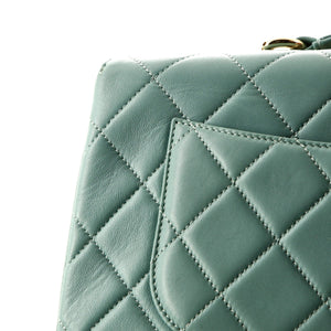 Trendy CC Top Handle Bag Quilted Lambskin Medium