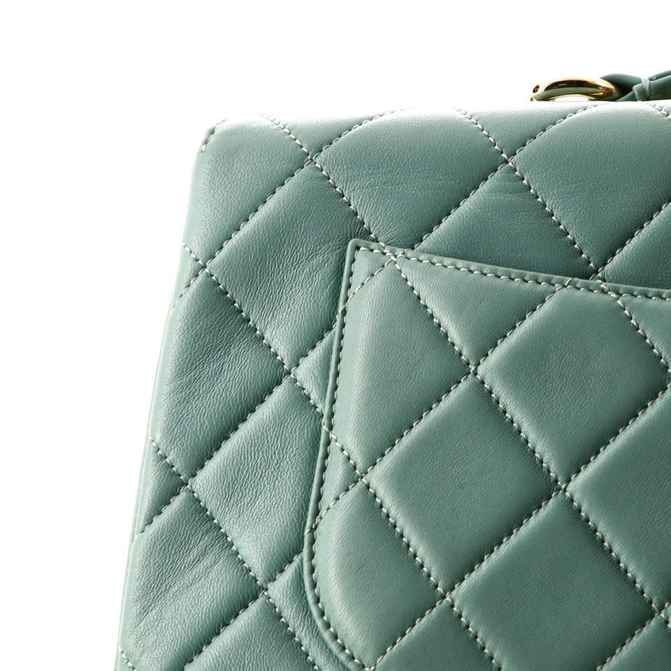 Trendy CC Top Handle Bag Quilted Lambskin Medium
