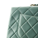 Trendy CC Top Handle Bag Quilted Lambskin Medium